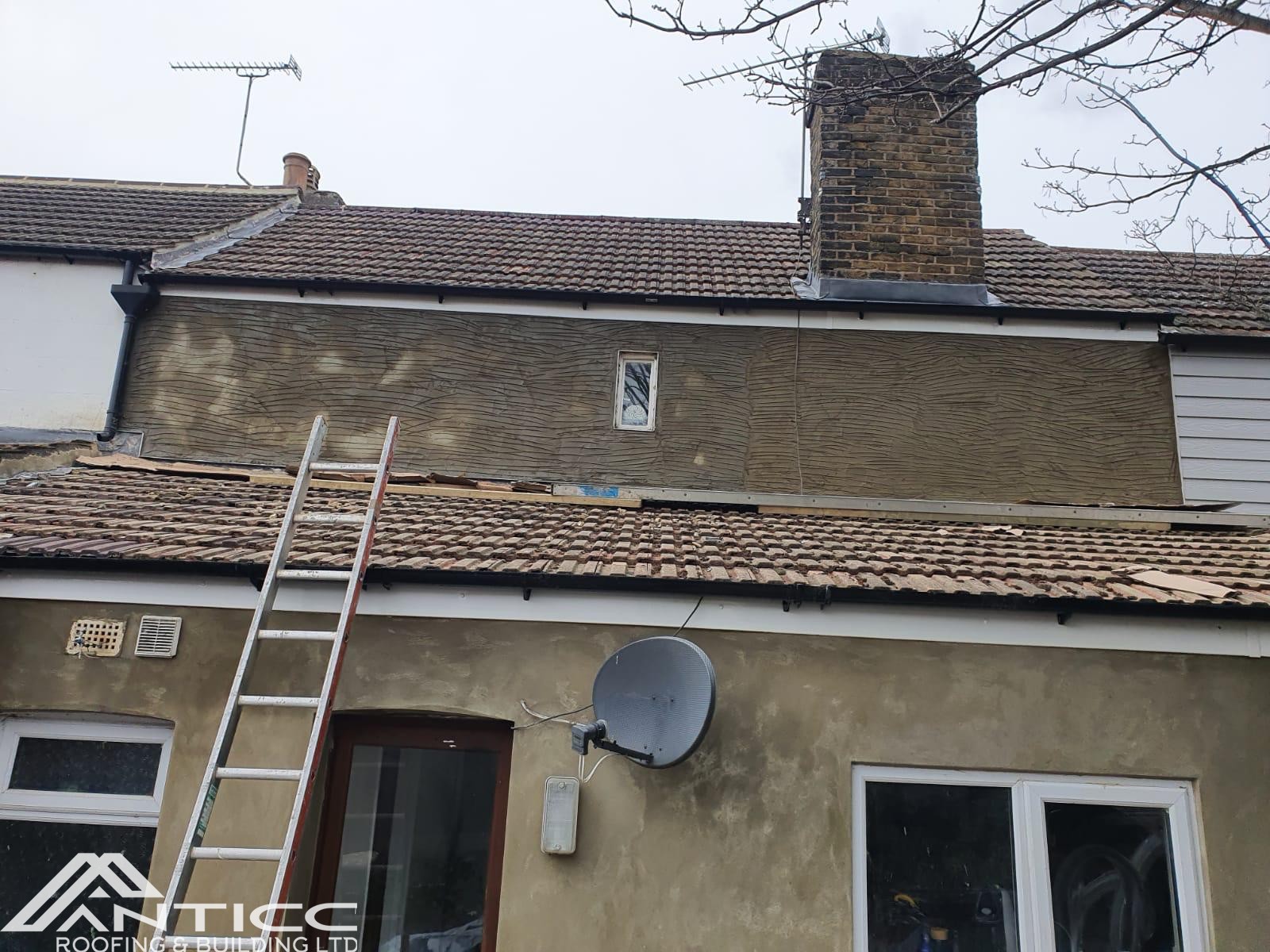 outside waa roof extension rendering kent medway 1