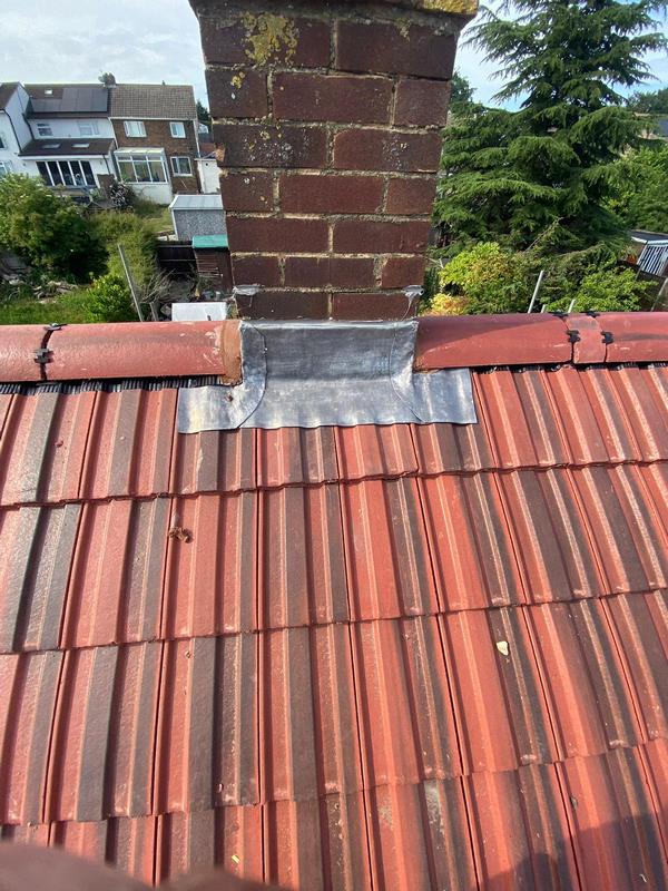 new roof tiles lead dry ridge rochester kent 02