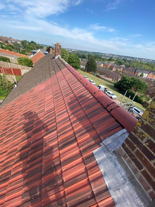 new roof tiles lead dry ridge rochester kent 09