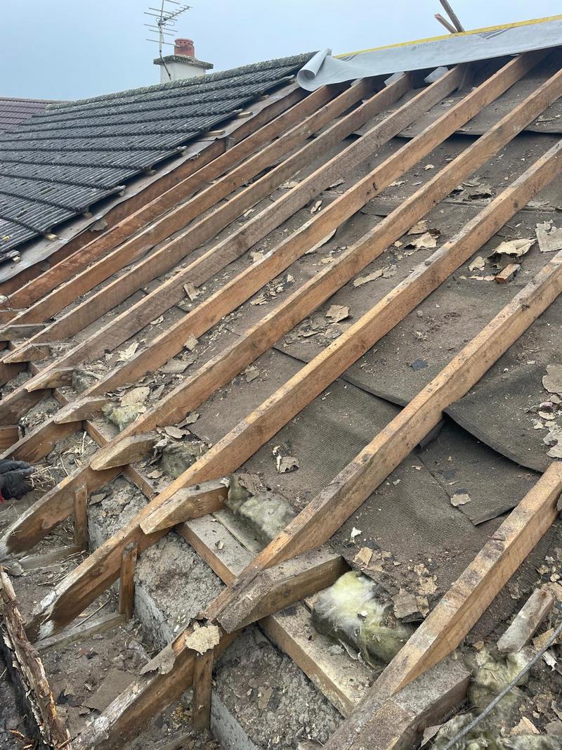 new roof re felt and new battens maidstone kent 04