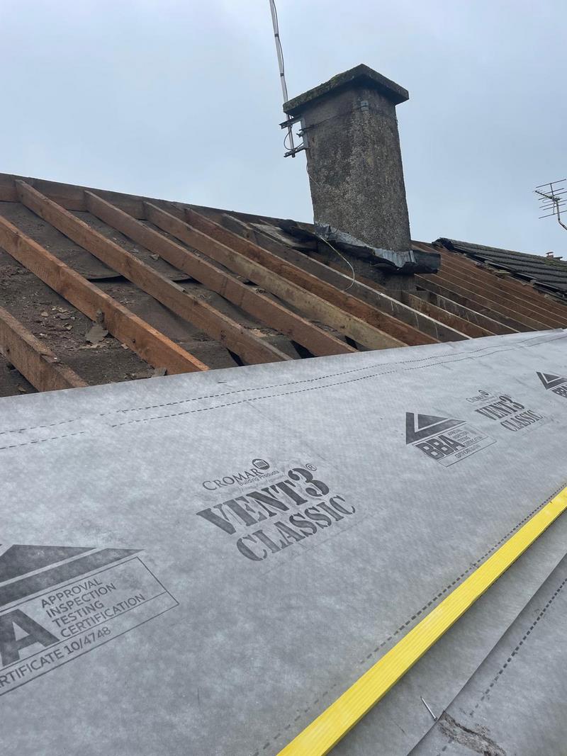 new roof re felt and new battens maidstone kent 07