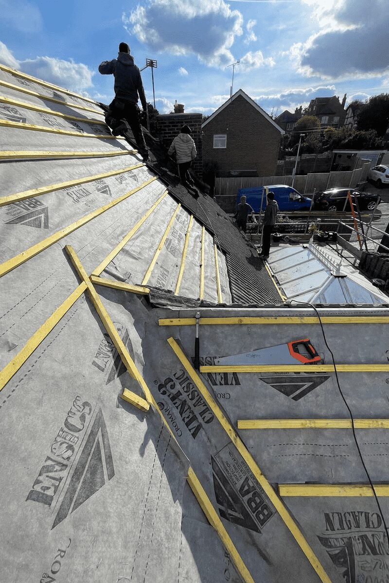 new roof with dry verge and ridge system rochester 11